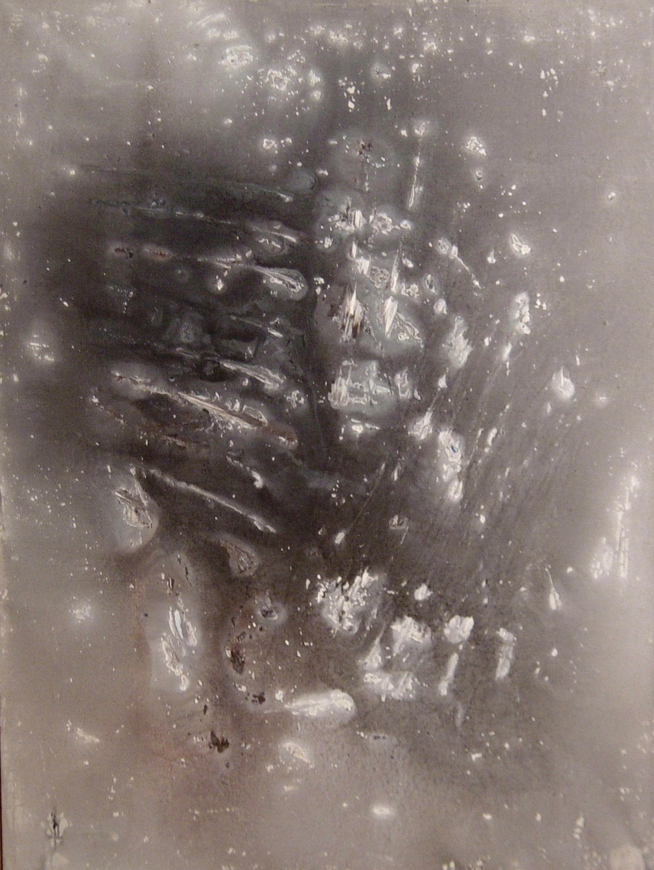 Dalla serie Gesto e materia, 1958, tempera acrilica su tela, 120 x 90 cm