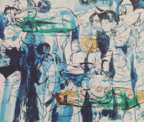 Gianluca Capozzi, Untitled, 2018, acrilico su tela, 45x55 cm