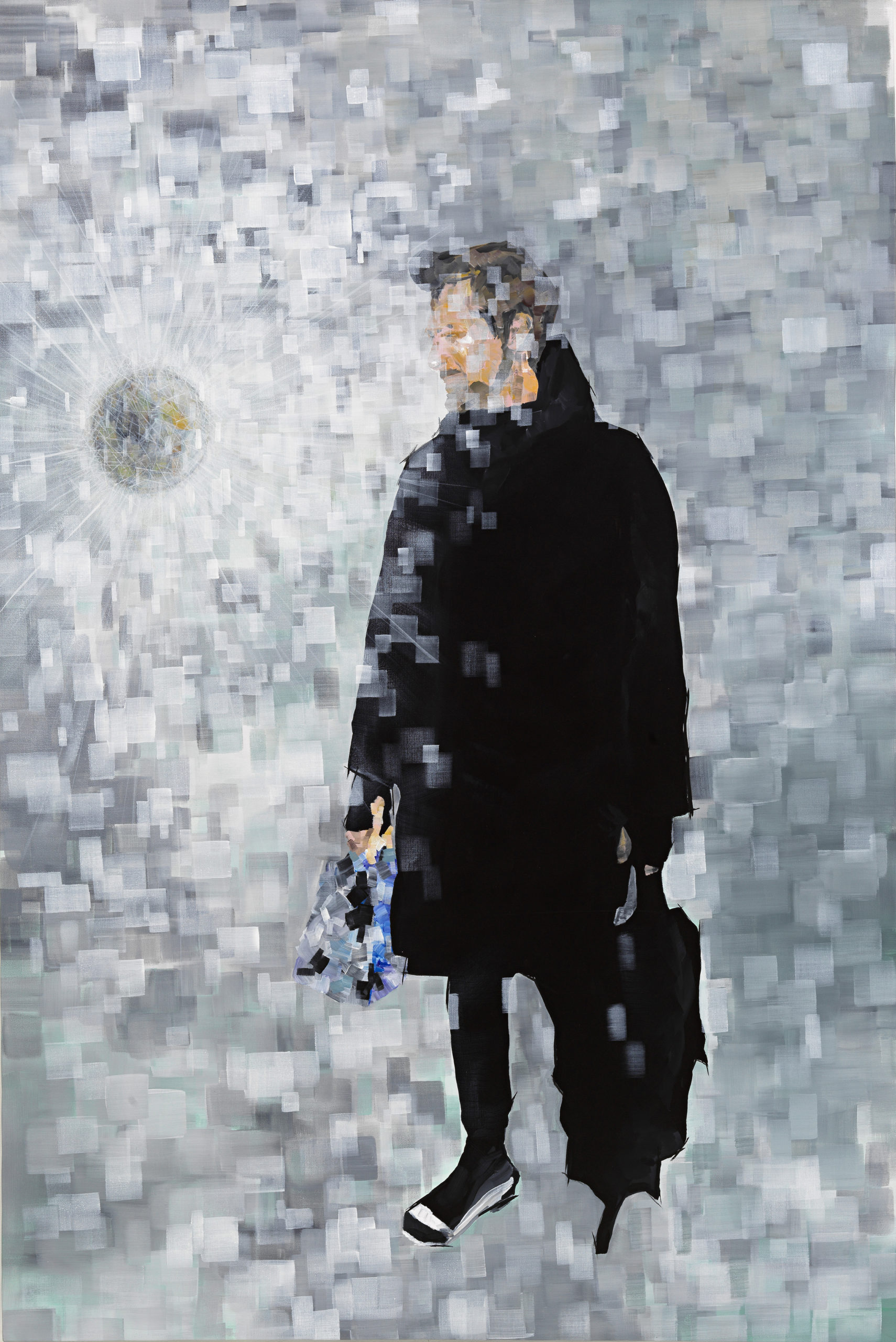 Francesco Totaro, Crossings 4, 2019, acrilico su tela, 150x100 cm